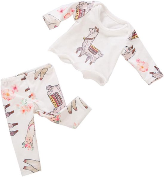 Poppen pyjama set - Poppen kleding accessoires - Poppen aankleden - Speciaal voor 45 cm poppen - 30 gram