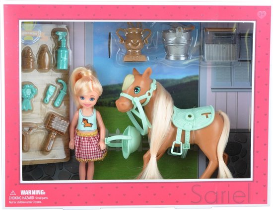 Poppen Speelset Pony - 13,97 Cm van Merkloos