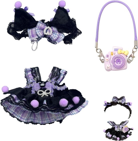 Poppenjurk, poppenkleding, pluche kleding, 17 cm poppenkleding, jongens en meisjes voor de beste geschenken (G-niet inbegrepen pluche speelgoed) van Merkloos