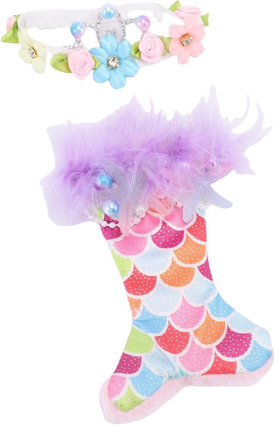 Poppenjurk Vissenstaart - Poppenkleding Set - Poppen Aankleden - Inclusief Hoofdtooi - 67 Inch Poppen