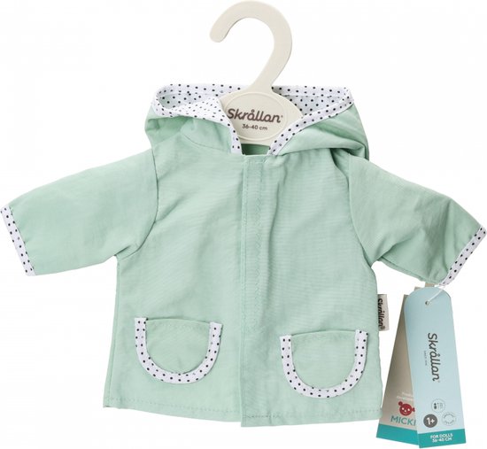 Poppenkleding regenjas (36-40cm) van Merkloos