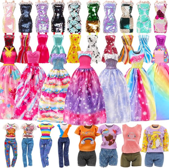 Poppenkleding Set - 15 Delige Garderobe voor 29 cm Meisjespoppen