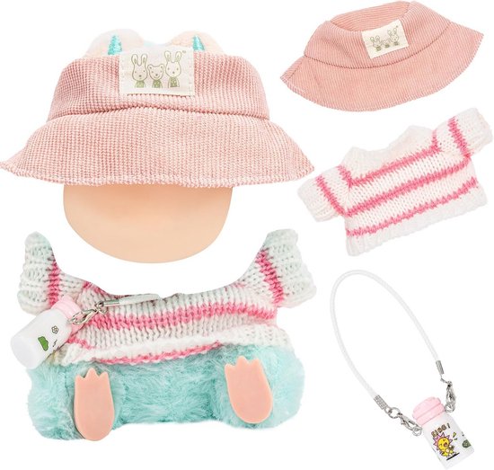 Poppenkleding Set, 3 Delige Outfits voor Poppen van 17 cm van Merkloos