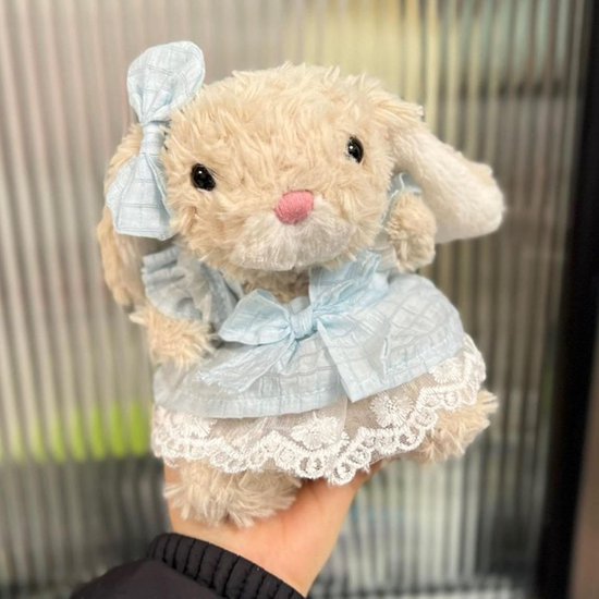 Poppenkleding Set - Accessoires voor knuffels - Poppen aankleden - Fijn afgewerkte stiksels - 12-13 cm - Blauw