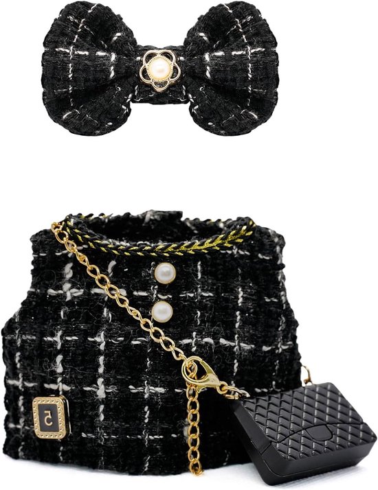 Poppenkleding set - Accessoires voor poppen - Creatief spelen - Luxe chique stijl - 17 cm poppen - Zwart