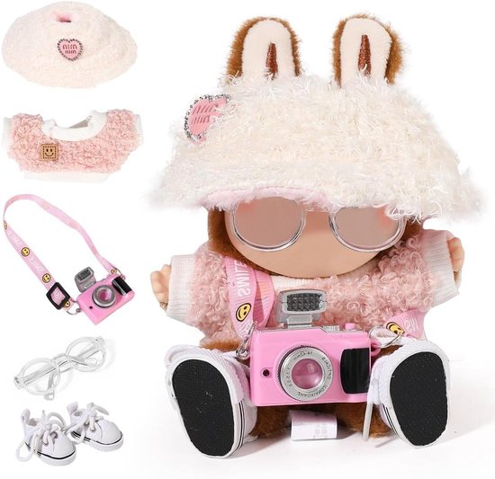 Poppenkleding Set - Accessoires voor Poppen - Poppen Aankleden - Op Maat Gemaakt - 17 cm - Set 1