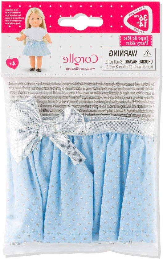 Poppenkleding set - Accessoires voor poppen - Poppen aankleden - Zachte vanillegeur - 36 cm poppen - Blauw