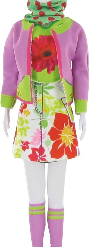 Poppenkleding Set - Mode Accessoires - Poppen Aankleden - Inclusief Naaigerei - 31 x 24 cm - Multicolor van Merkloos