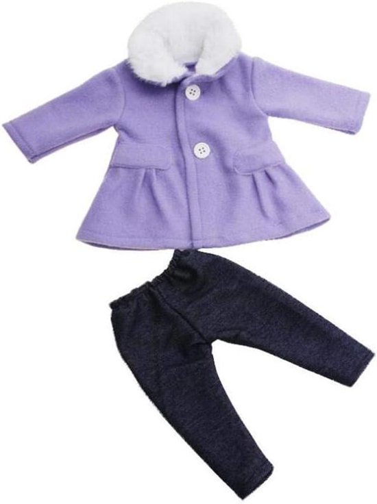 Poppenkleding Set - Winter Outfit - Poppen Versieren - Met Pluche Kraag - 457 cm Poppen - Niet gespecificeerd