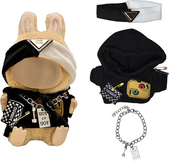 Poppenkledingset - Poppenoutfits Accessoires - Poppen Aankleden - Handgemaakt Stijlvol Design - 17 cm - Meerdere Kleuren