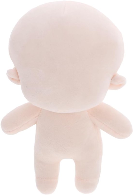 Poppenlichaam Zachte Stof - Pluche Pop Basis - Poppen Maken - Comfortabel PP Katoen - 21x14.5x9cm - Beige