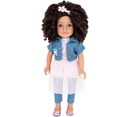 Prachtige pop Layla Chad Valley Designafriend Layla Doll - 18inch / 45cm van Chad Valley