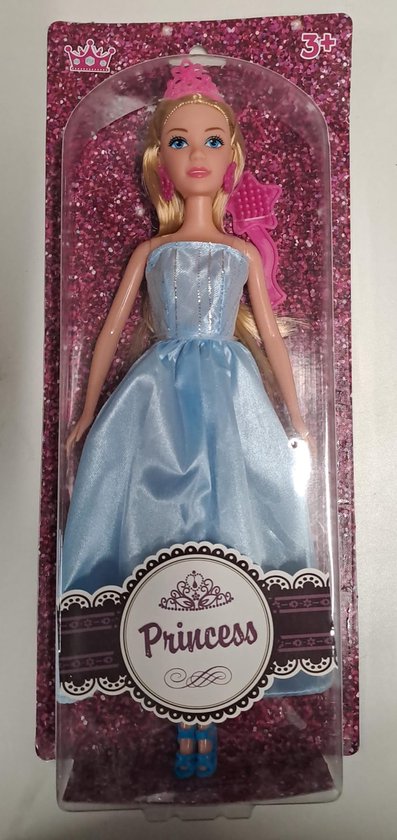 Princess Barbiepop Blauwe Jurk van Princess.