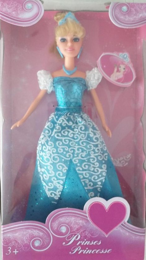 prinsessen pop met avondjurk van Disney