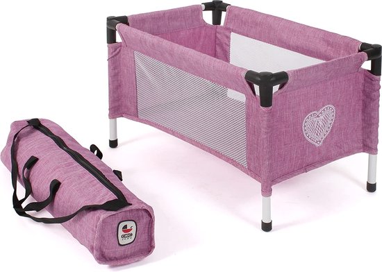 Puppen-Reisebett Jeans pink van Bayer Chic 2000