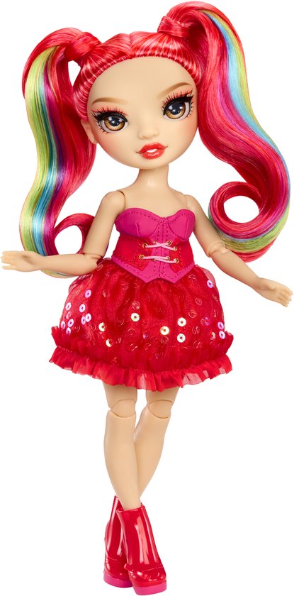 Rainbow High Be Dazzling-modepoppen - Vivienne Rouge (rood) met bedazzle-tool en glinsterende strassteentjes van Merkloos