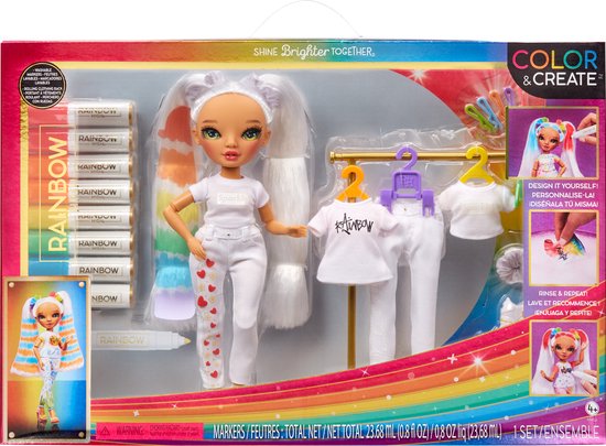 Rainbow High Color & Create Deluxe Set - Modepop met outfits van Rainbow High