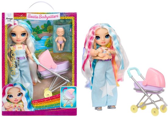 Rainbow High Jr. High™ Bestie Babysitters™ – Amaya Raine, modepop van 23 cm