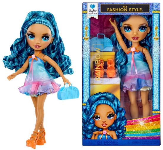 Rainbow High My Fashion Style-modepop - Skyler Bradshaw (blauw)