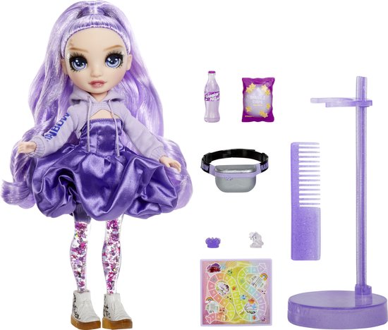 Rainbow High Sparkle & Shine - Modepop - Viola (paars) van Rainbow High