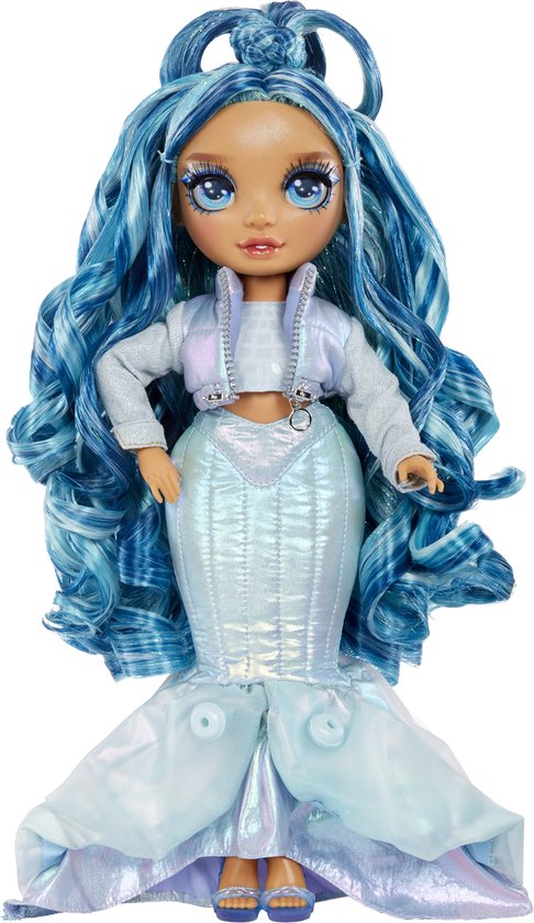 Rainbow High Winter Wonderland-pop - Skyler (blauw) van Rainbow High