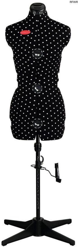RFWR® Verstelbare Paspop met Polka Dots - Maat S (36-42) van rfwr