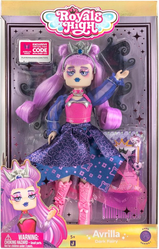Royale High 23 cm Avrilla The Dark Fairy van Merkloos