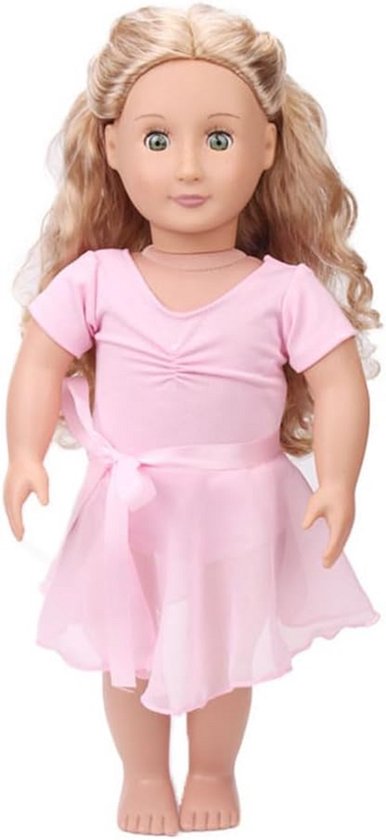 Roze Jurk en Balletoutfit voor 45,7 cm Poppen - Poppenkleertjes en Accessoires van Merkloos