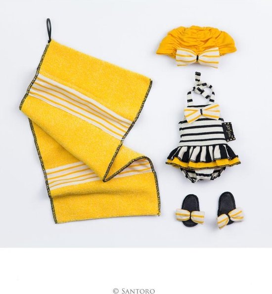 Santoro Gorjuss poppenkleding outfit Beach Belle (32 cm) van Santoro