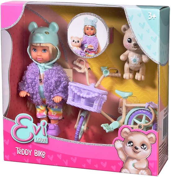Simba - Modepop Evi Love Teddy bike - Fiets en teddybeer van Simba