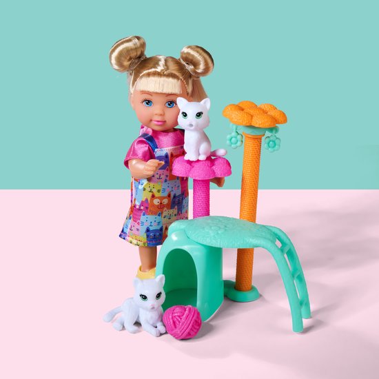 Simba - Pop Evi Love kat boom - 12cm - veel accessoires van Merkloos