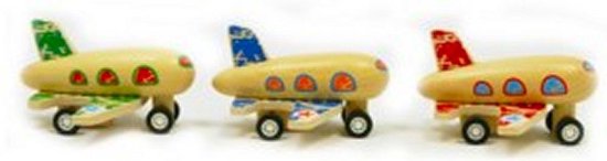 Simply for Kids 22693 Houten Pull-Back Vliegtuigje Assorti van Simply for Kids
