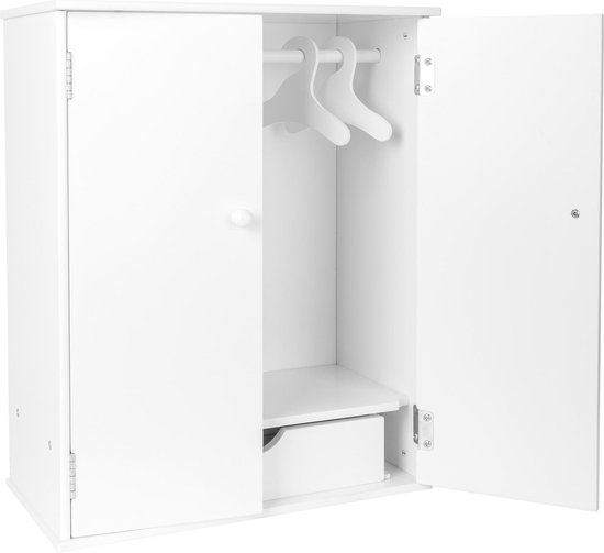 Small Foot Houten Poppen Kledingkast 53 Cm Wit van Small Foot