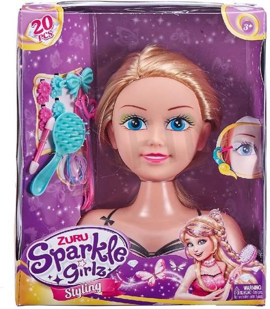 Sparkle Girlz Kapkop + 20 accessoires (2005658) van Merkloos