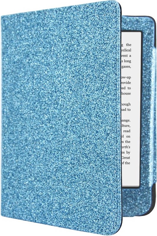 Sparkle Sleepcover Geschikt voor Tolino Shine 4 Hoes Blauw van Spark