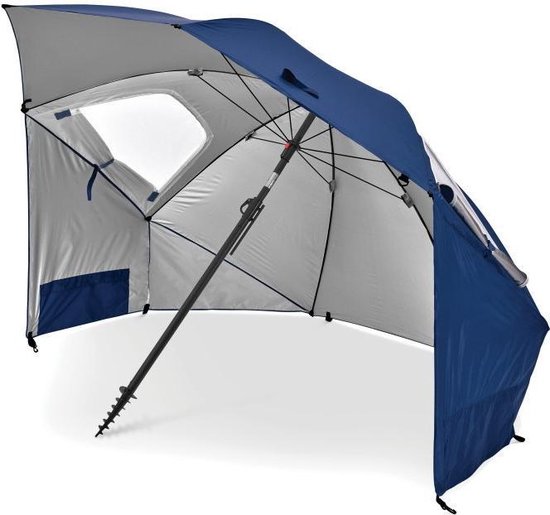 Sport-Brella - Premiere Strandtent - Windscherm - Tochtscherm - Tochtscherm - Stormparaplu - Zonnescherml - Blauw van Sport-Brella