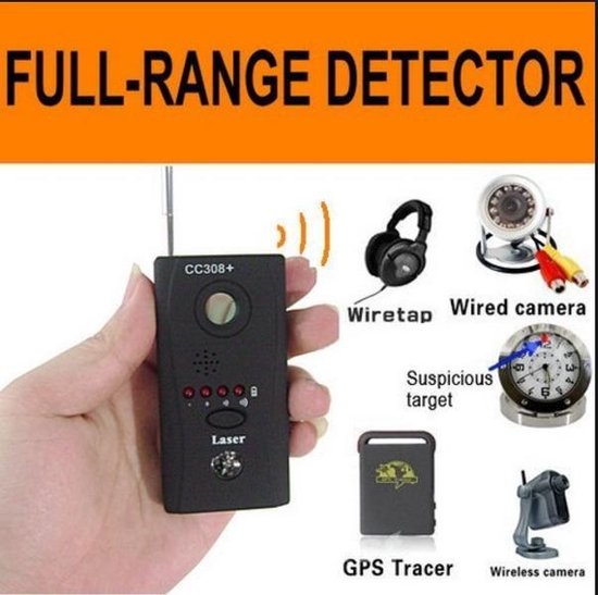 Spy camera lens afluisteren Spy apparatuur spionage Bug detector Sweeper van $