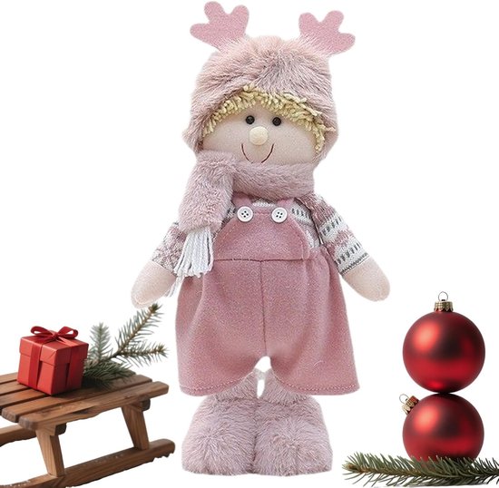 Stoffen Pop - Knuffelpop Pluche - Kinderen Spelen - Verstelbare Benen - 35-48 cm Hoog - Jongen