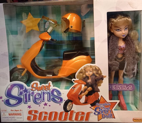 Sweet Sirens Red Hot Scooter Complete with Sweet Siren Doll van Polly Pocket