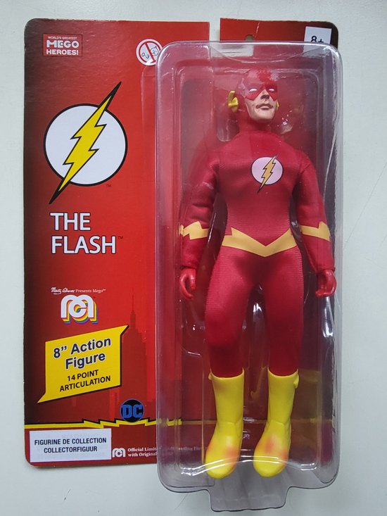 The Flash - 8 inch Action Figure 14 point Articulation (uit de serie Mego Heroes Warner Bros) van Mego