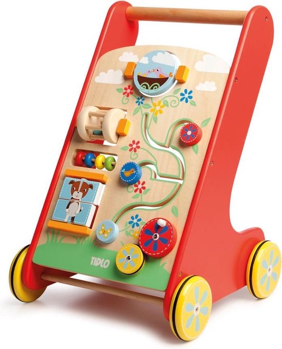 Tidlo - Houten Activiteiten Loopwagen van Tidlo