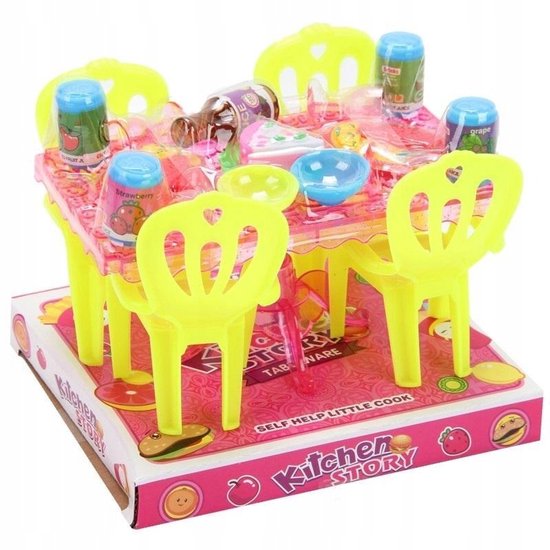 Trifox Poppenhuis Meubelset - Houten Speelgoed met Stoelen van Merkloos