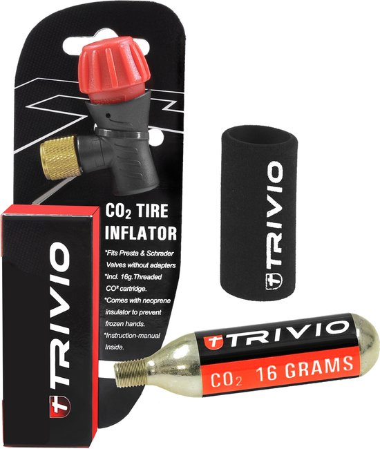 Trivio - CO2 Adapter + CO2 Patroon 16 gram + Neoprene Huls van T