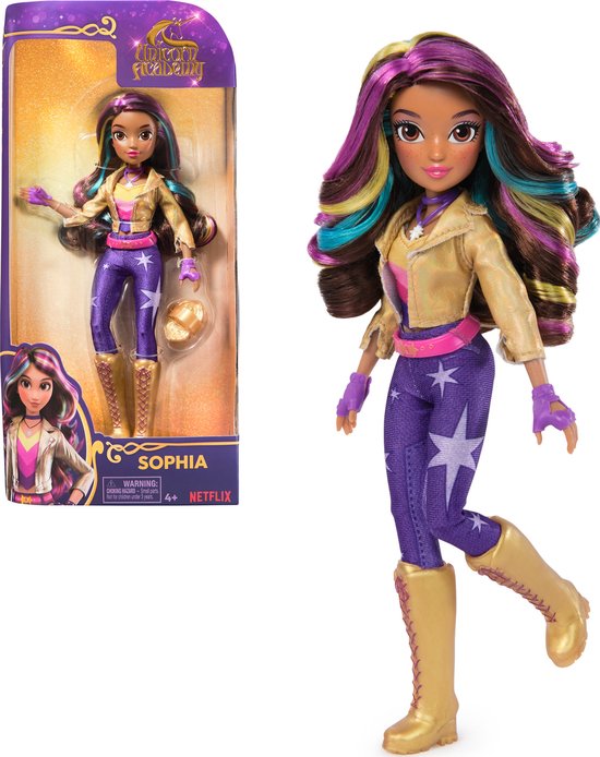 Unicorn Academy – Pop Sophia - met 6 modeaccessoires en borstel van Unicorn