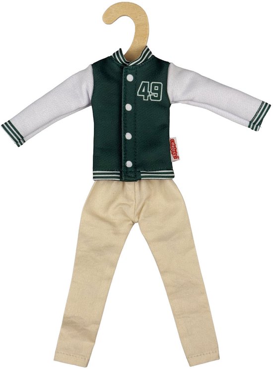 Varsity Jack met Broek voor Modepoppen - 29cm