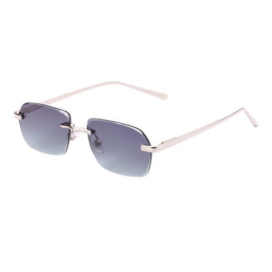VIP DESIGNER Luxury Diamond Gradient Grey Silver - Zonnebril Heren En Dames Sunglasses UV Protected - Bril - Fiets - Sport - Festival bril - Fashion van VIP DESIGNER