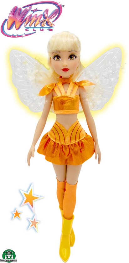 Winx Club Stella Pop met Licht 26 cm groot - Bekend van - Film - Merchandise - Fantasy