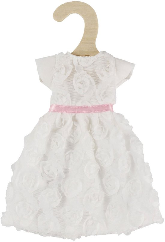 Witte Jurk voor Modepoppen - 29cm