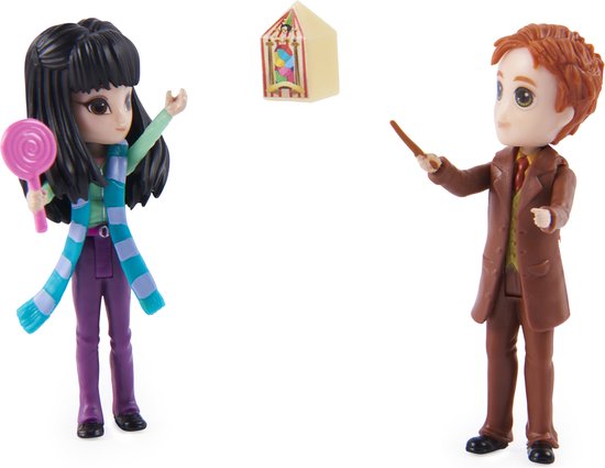 Wizarding World Harry Potter - Magical Minis-actiefigurenset met Cho Chang en George Wemel met 2 poppenaccessoires van Spin Master