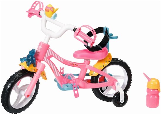 Zapf Creations BABY Born Fiets 43 cm groot - Met toeter - Voor allerlei soorten poppen